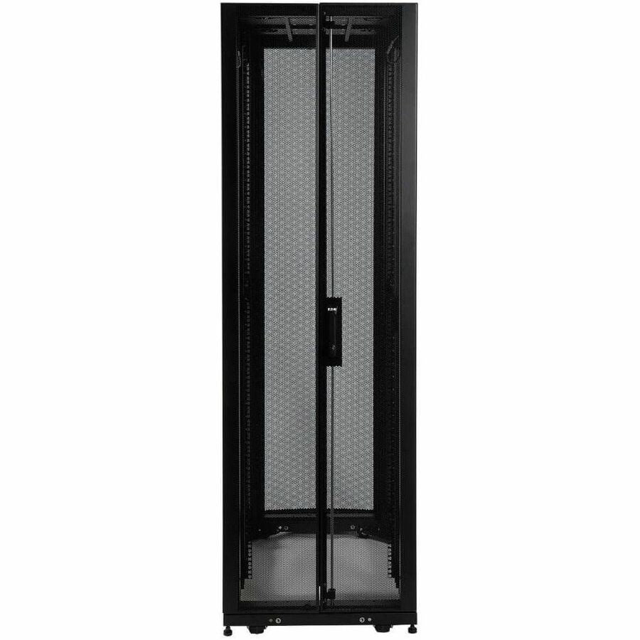 Tripp Lite by Eaton 42U SmartRack Standard-Depth Rack Enclosure Cabinet with doors, side panels & shock pallet shipping — SR42UBSP1
