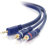 C2G 12ft Velocity One 3.5mm Stereo Male to Two RCA Stereo Male Y-Cable — 40615