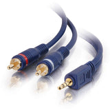 C2G 12ft Velocity One 3.5mm Stereo Male to Two RCA Stereo Male Y-Cable — 40615
