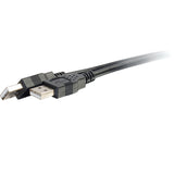 C2G 6.6ft USB Cable - USB A to USB A Cable - USB 2.0 - Black - M/M — 28106