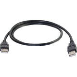 C2G 6.6ft USB Cable - USB A to USB A Cable - USB 2.0 - Black - M/M — 28106