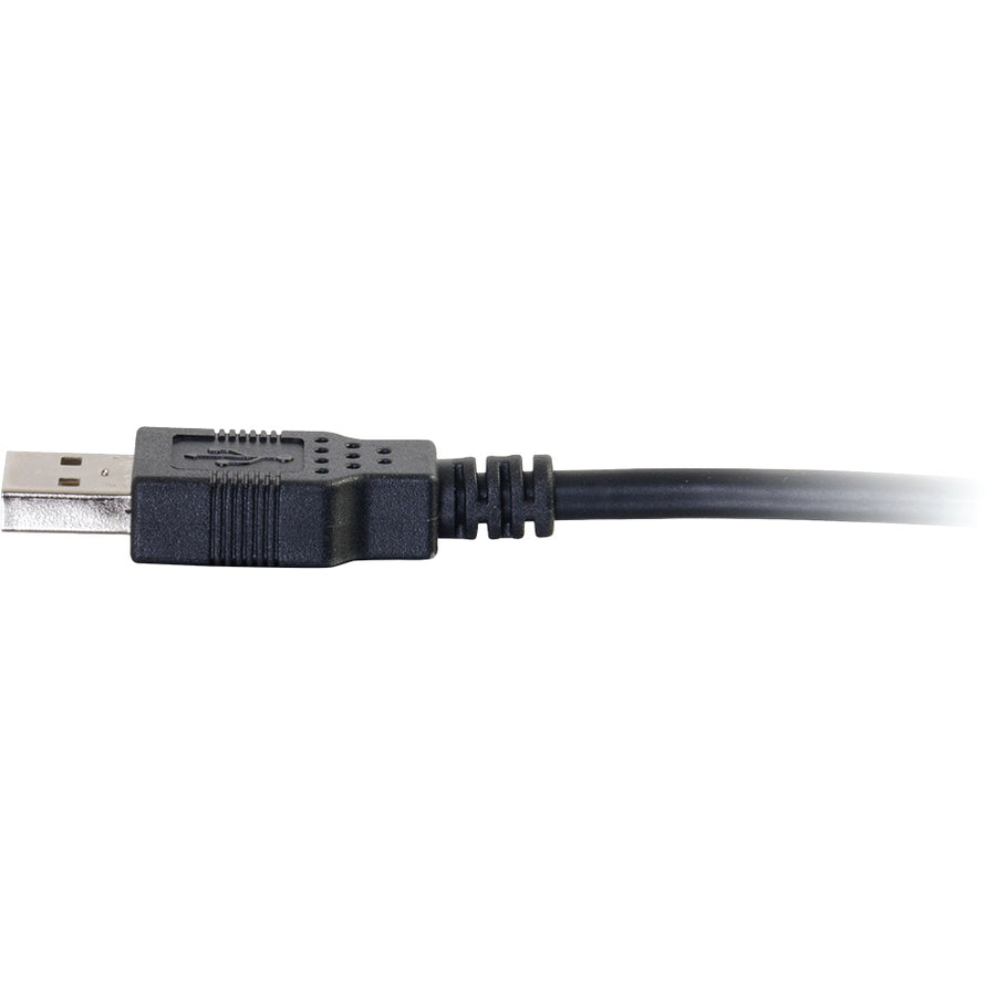 C2G 6.6ft USB Cable - USB A to USB A Cable - USB 2.0 - Black - M/M — 28106