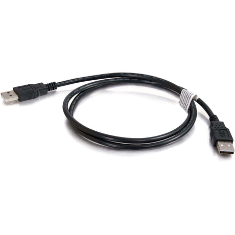 C2G 3.3ft USB Cable - USB A to USB A Cable - USB 2.0 - Black - M/M — 28105