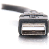 C2G 3.3ft USB Cable - USB A to USB A Cable - USB 2.0 - Black - M/M — 28105