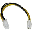 StarTech.com 8in ATX12V 4 Pin P4 CPU Power Extension — ATXP4EXT