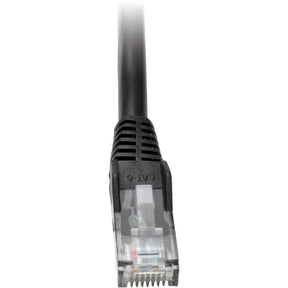 Eaton Tripp Lite Series Cat6 Gigabit Snagless Molded (UTP) Ethernet Cable (RJ45 M/M), PoE, Black, 2 ft. (0.61 m) — N201-002-BK