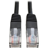 Eaton Tripp Lite Series Cat5e 350 MHz Molded (UTP) Ethernet Cable (RJ45 M/M), PoE - Black, 1 ft. (0.31 m) — N002-001-BK