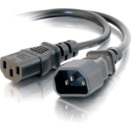 C2G 2ft 18 AWG Computer Power Extension Cord (IEC320C14 to IEC320C13) — 03142