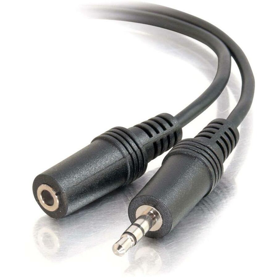 C2G 1.5ft 3.5mm M/F Stereo Audio Extension Cable — 40405