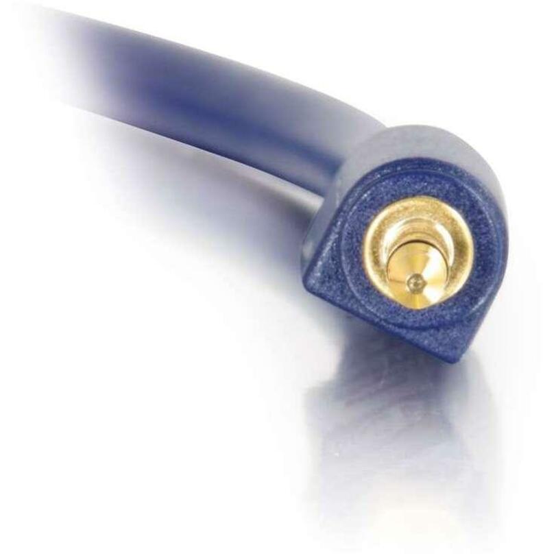 C2G 75ft 3.5mm Velocity Series Stereo Audio Cable - AUX Cable - Blue - M/M — 40937