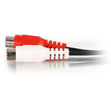 C2G 6in Value Series One 3.5mm Stereo Male To Two RCA Stereo Female Y-Cable — 40422