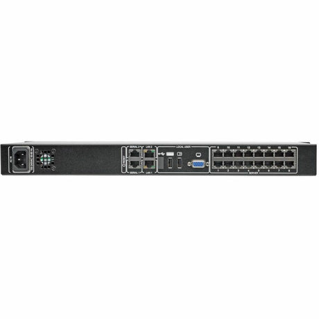 Eaton Tripp Lite Series NetCommander 16-Port Cat5 KVM over IP Switch - 1 Remote + 1 Local User, 1U Rack-Mount, TAA — B072-016-1-IP