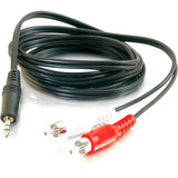 C2G 6ft Value Series One 3.5mm Stereo Male to Two RCA Stereo Male Y-Cable — 40423