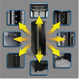 Tripp Lite by Eaton 45U SmartRack Standard-Depth Server Rack Enclosure Cabinet with doors & side panels — SR45UB