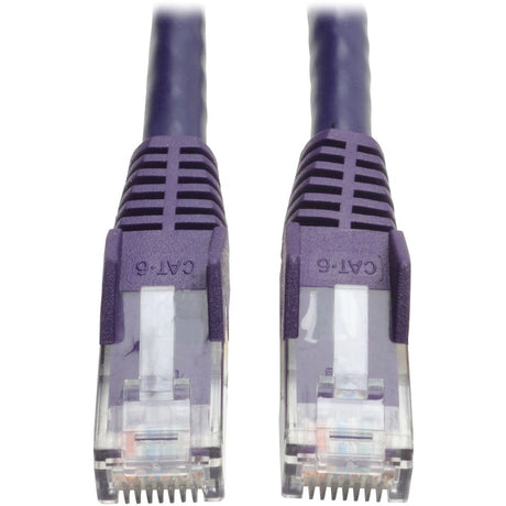 Eaton Tripp Lite Series Cat6 Gigabit Snagless Molded (UTP) Ethernet Cable (RJ45 M/M), PoE, Purple, 7 ft. (2.13 m) — N201-007-PU