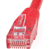 StarTech.com 3ft CAT6 Ethernet Cable - Red Molded Gigabit - 100W PoE UTP 650MHz - Category 6 Patch Cord UL Certified Wiring/TIA — C6PATCH3RD