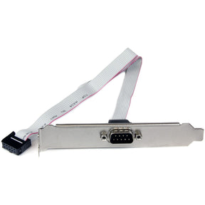 StarTech.com 9-pin Serial to 10-pin Header Slot Plate - Serial panel - DB-9 (M) - 10 pin IDC (F) - 41 cm — PLATE9M16