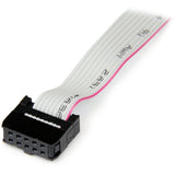 StarTech.com 9-pin Serial to 10-pin Header Slot Plate - Serial panel - DB-9 (M) - 10 pin IDC (F) - 41 cm — PLATE9M16