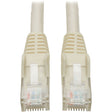 Eaton Tripp Lite Series Cat6 Gigabit Snagless Molded (UTP) Ethernet Cable (RJ45 M/M), PoE, White, 1 ft. (0.31 m) — N201-001-WH