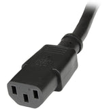 StarTech.com 1ft (0.3m) Power Extension Cord, C14 to C13, 10A 125V, 18AWG, Computer Power Cord Extension, Power Supply Extension Cable — PXT1001