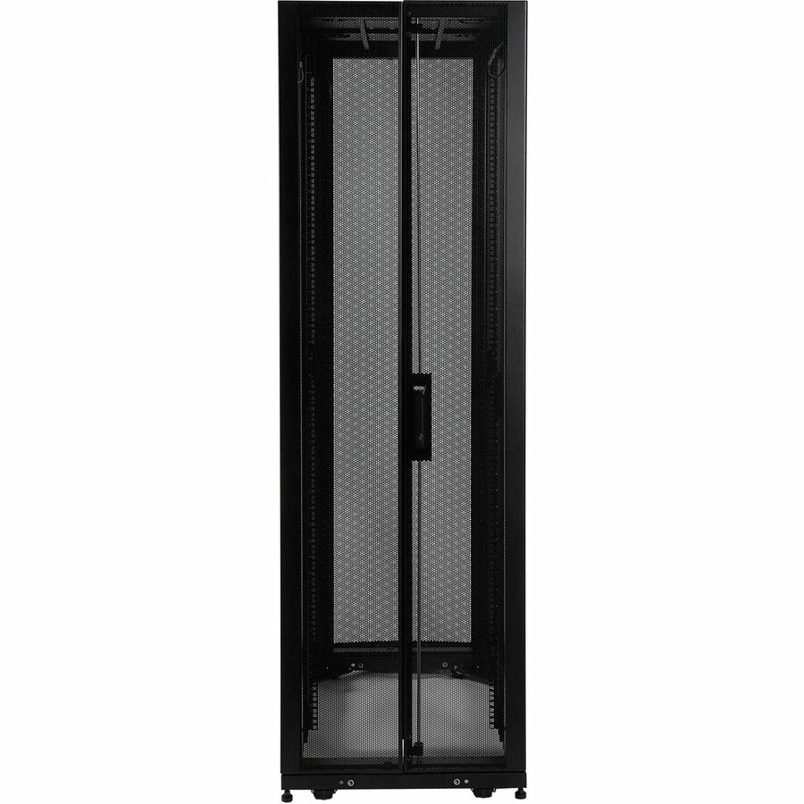 Tripp Lite by Eaton 48U SmartRack Standard-Depth Rack Enclosure Cabinet with doors, side panels & shock pallet packaging — SR48UBSP1