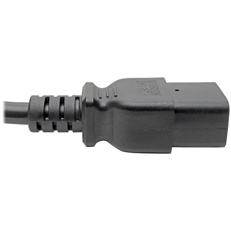 Eaton Tripp Lite Series Power Cord, C19 to C14 - Heavy-Duty, 15A, 250V, 14 AWG, 2 ft. (0.61 m), Black — P047-002