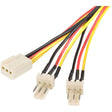 StarTech.com Splitter cable - TX3 fan power - 12in — TX3SPLIT12