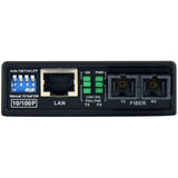 StarTech.com 10/100 Multi Mode Fiber to Ethernet Media Converter SC 2km with PoE — MCM110SC2P