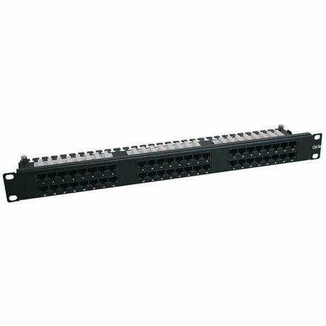 Eaton Tripp Lite Series 48-Port 1U Rack-Mount Cat6/Cat5 High Density 110 Patch Panel, 568B, RJ45 Ethernet, TAA — N252-048-1U