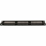 Eaton Tripp Lite Series 48-Port 1U Rack-Mount Cat6/Cat5 High Density 110 Patch Panel, 568B, RJ45 Ethernet, TAA — N252-048-1U