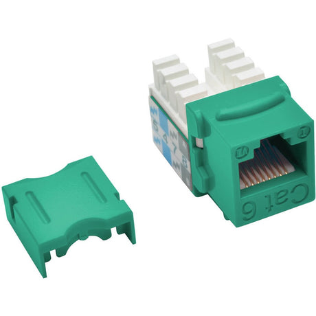 Tripp Lite by Eaton Cat6/Cat5e 110 Style Punch Down Keystone Jack - Green, TAA — N238-001-GN