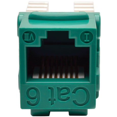 Tripp Lite by Eaton Cat6/Cat5e 110 Style Punch Down Keystone Jack - Green, TAA — N238-001-GN