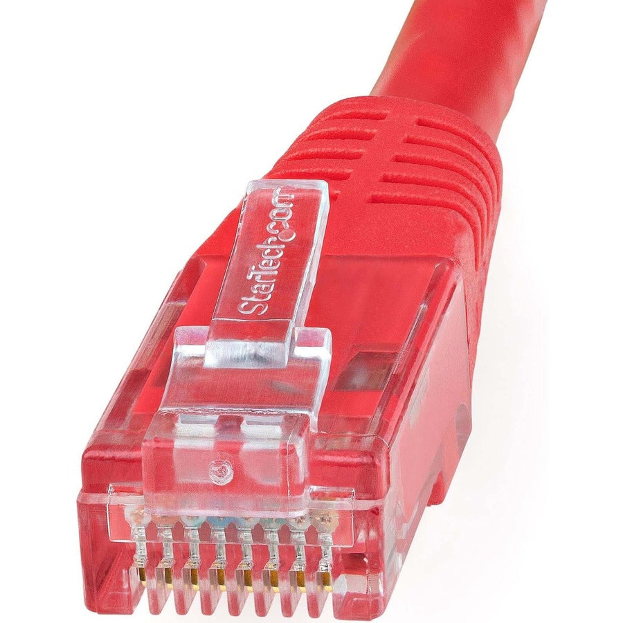 StarTech.com 10ft CAT6 Ethernet Cable - Red Molded Gigabit - 100W PoE UTP 650MHz - Category 6 Patch Cord UL Certified Wiring/TIA — C6PATCH10RD