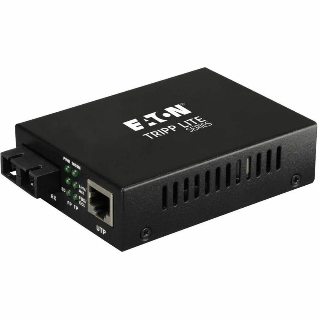 Tripp Lite by Eaton Gigabit Multimode Fiber to Ethernet Media Converter, 10/100/1000 to 1000BaseLX SC, 2km, 1310nm — N785-001-SC