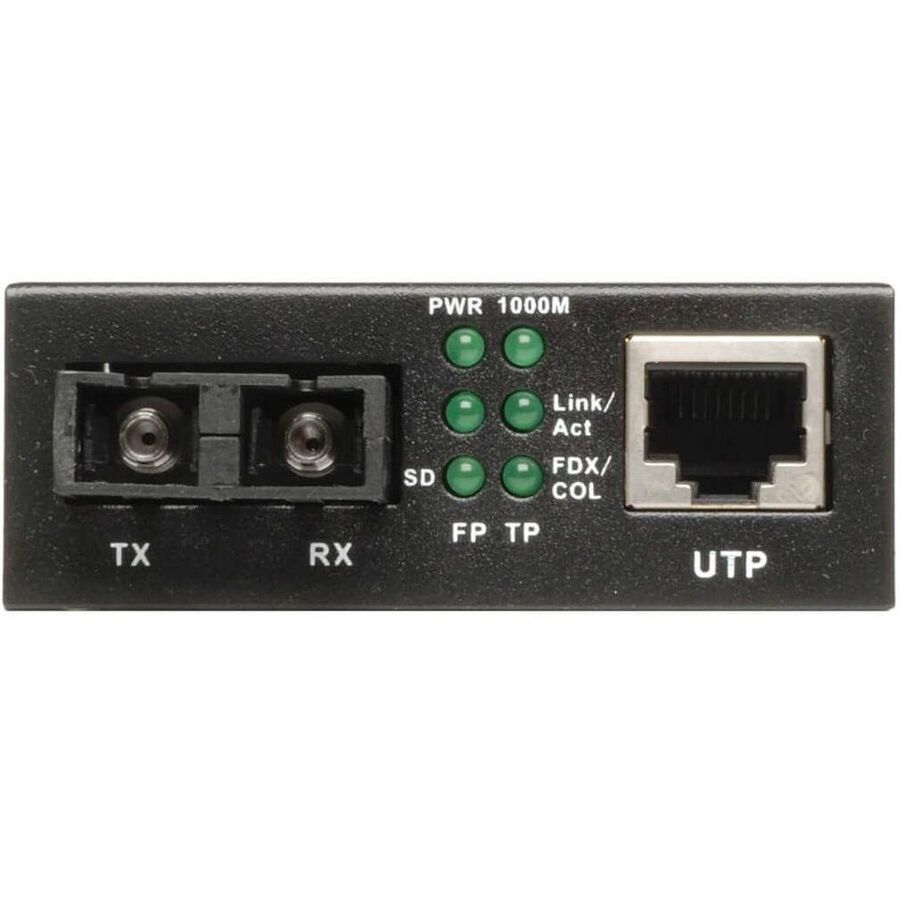 Tripp Lite by Eaton Gigabit Multimode Fiber to Ethernet Media Converter, 10/100/1000 to 1000BaseLX SC, 2km, 1310nm — N785-001-SC