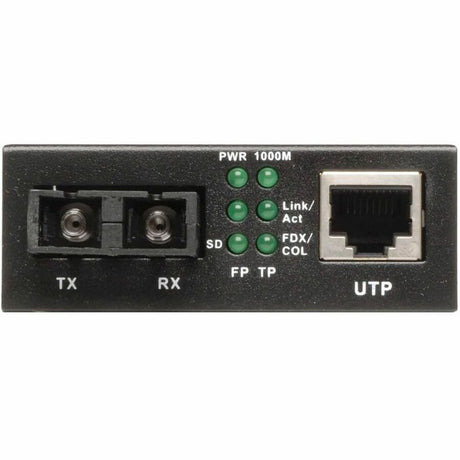 Tripp Lite by Eaton Gigabit Multimode Fiber to Ethernet Media Converter, 10/100/1000 to 1000BaseLX SC, 2km, 1310nm — N785-001-SC