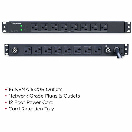 CyberPower PDU30BT8F8R Single Phase 100 - 125 VAC 30A Basic PDU — PDU30BT8F8R