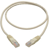 Eaton Tripp Lite Series Cat5e 350 MHz Molded (UTP) Ethernet Cable (RJ45 M/M), PoE - White, 3 ft. (0.91 m) — N002-003-WH