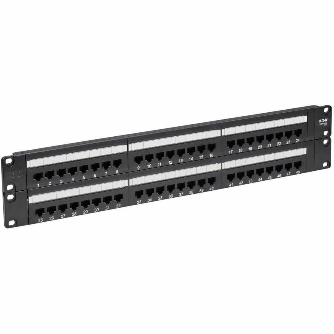 Eaton Tripp Lite Series 48-Port Cat6 Patch Panel - UTP, 110 Punch Down, RJ45, 2U, TAA — N252-048