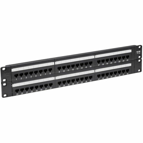 Eaton Tripp Lite Series 48-Port Cat6 Patch Panel - UTP, 110 Punch Down, RJ45, 2U, TAA — N252-048