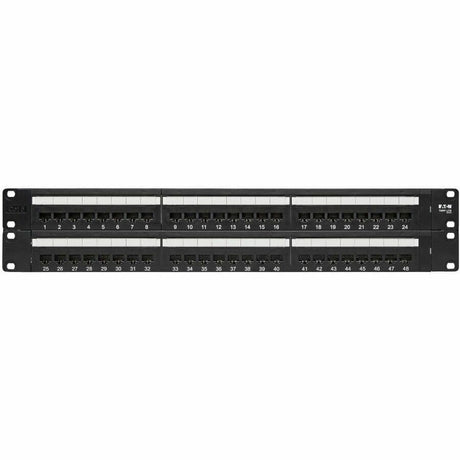 Eaton Tripp Lite Series 48-Port Cat6 Patch Panel - UTP, 110 Punch Down, RJ45, 2U, TAA — N252-048