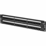 Eaton Tripp Lite Series 48-Port Cat6 Patch Panel - UTP, 110 Punch Down, RJ45, 2U, TAA — N252-048