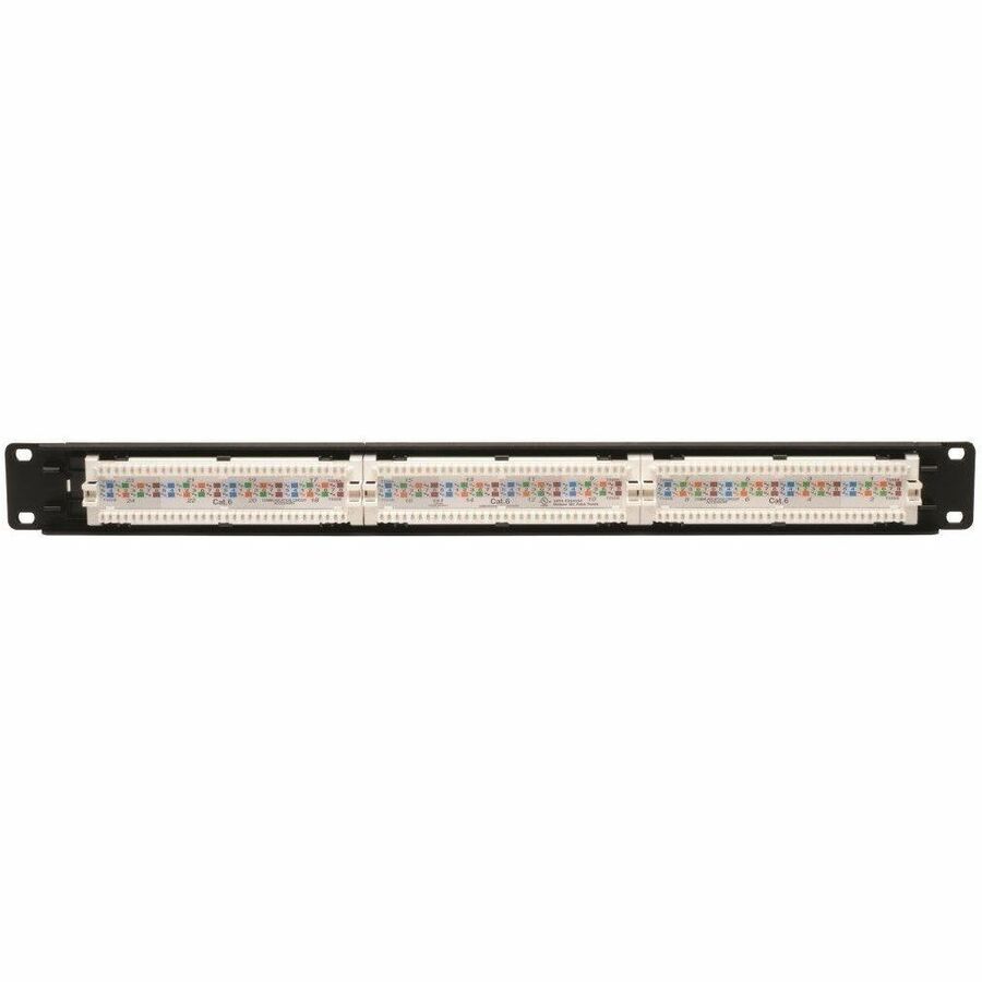 Eaton Tripp Lite Series 24-Port 1U Rack-Mount Cat6/Cat5 110 Patch Panel, 568B, RJ45 Ethernet, TAA — N252-024
