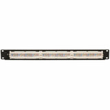 Eaton Tripp Lite Series 24-Port 1U Rack-Mount Cat6/Cat5 110 Patch Panel, 568B, RJ45 Ethernet, TAA — N252-024