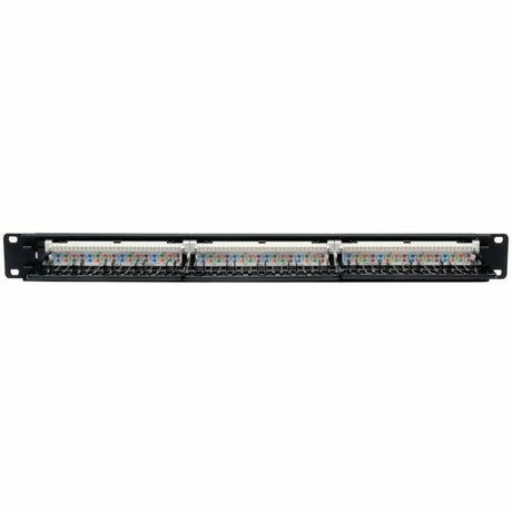 Eaton Tripp Lite Series 24-Port 1U Rack-Mount Cat6/Cat5 110 Patch Panel, 568B, RJ45 Ethernet, TAA — N252-024