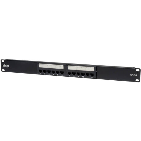 Eaton Tripp Lite Series 12-Port 1U Rack-Mount Cat6/Cat5 110 Patch Panel 568B, RJ45 Ethernet, TAA — N252-012