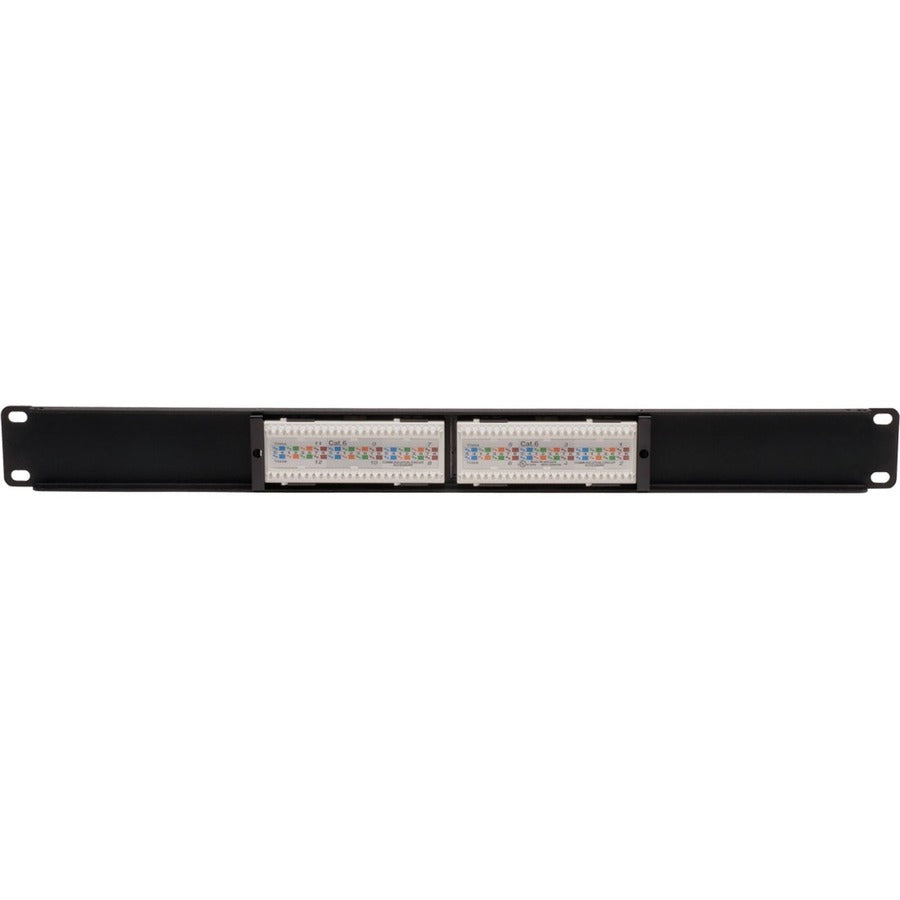 Eaton Tripp Lite Series 12-Port 1U Rack-Mount Cat6/Cat5 110 Patch Panel 568B, RJ45 Ethernet, TAA — N252-012