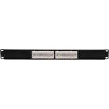 Eaton Tripp Lite Series 12-Port 1U Rack-Mount Cat6/Cat5 110 Patch Panel 568B, RJ45 Ethernet, TAA — N252-012