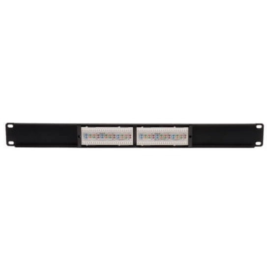 Eaton Tripp Lite Series 12-Port 1U Rack-Mount Cat6/Cat5 110 Patch Panel 568B, RJ45 Ethernet, TAA — N252-012
