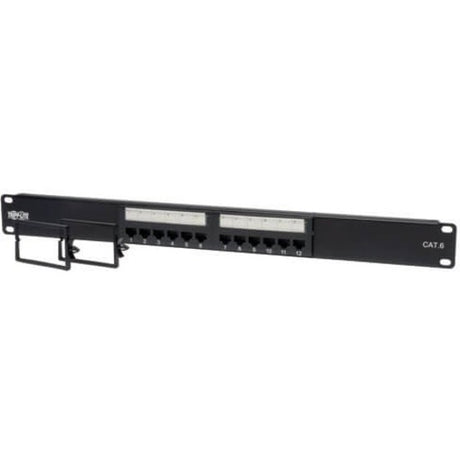 Eaton Tripp Lite Series 12-Port 1U Rack-Mount Cat6/Cat5 110 Patch Panel 568B, RJ45 Ethernet, TAA — N252-012